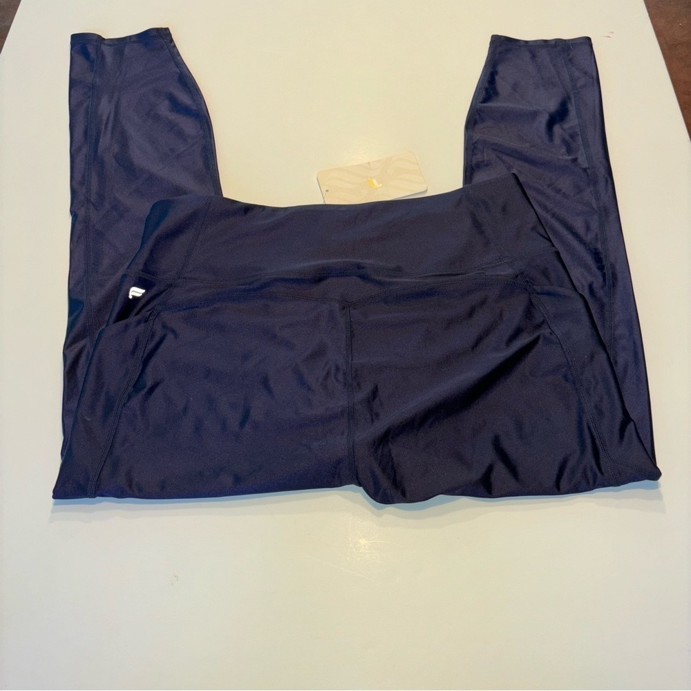 FABLETICS Oasis Shine High Waisted Pocket 7/8 Size XXL/14-16